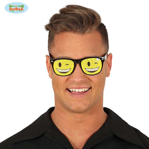 Emoji Occhiolino Faccia Occhiali Party Faccina Sorridente Festival Occhiali Ebay