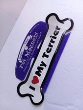 I Love My Terrier Bone Magnet For Car Truck SUV Fridge