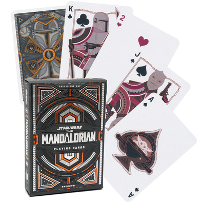 MANDALORIAN V2 STAR WARS THEORY 11 PLAYING CARDS DECK TRICKS ORANGE BLACK NEW