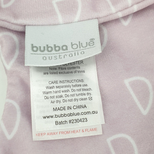 BUBBA BLUE Teddy Knotted Plush Baby Sleep Lovey Purple Comforter Toy Security Vg - Picture 7 of 9