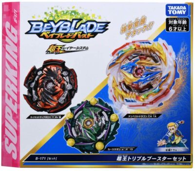 Takara Tomy Beyblade Burst B-171 Superking Triple Booster Set From