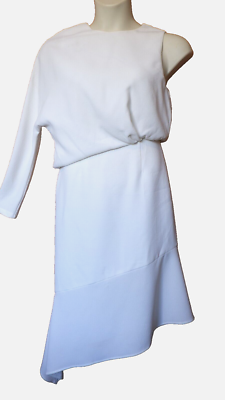 camilla and marc one shoulder dress Eon Mini Draped Dress in Lemon Yellow