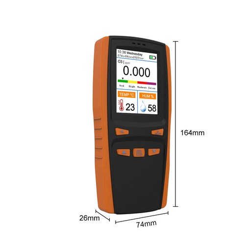 LCD Ozone Analyzer O3 Ozone Gas Detector pm2.5 Smart Sensor Ozone Meter Air - Picture 3 of 6