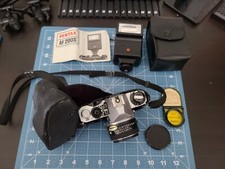 Pentax ME Super Camera with AF200S flash and dunkel