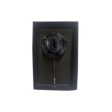 New in box Men's Suit brooch chest Rose flower lapel pin formal wedding Charcoal