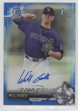 2017 Bowman Draft Chrome Pick Blue Refractor 66/150 Will Gaddis #CDA-WG Auto g6p