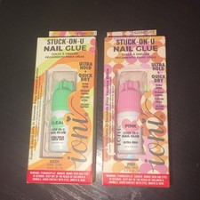 ioni Clear and Pink Nail Glue Ultra Hold Quick Dry
