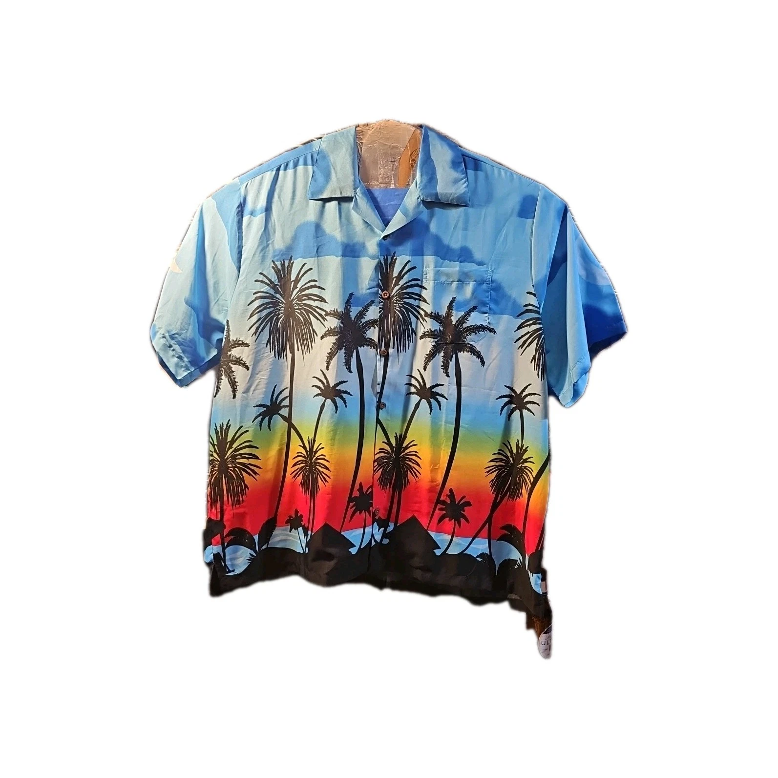 Alvish Enjoy Life Mens Hawaiian Shirt Button-up Short Sleeve Collar 3xl