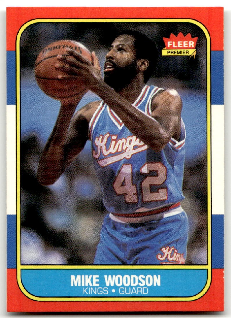 1986-87 Fleer #129 Mike Woodson Sacramento Kings NM-MT or Better! SET BREAK!