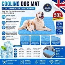 XL ALFOMBRILLA GRANDE AUTOENFRIABLE CAMA MASCOTA PERRO GATO ALIVIO TÉRMICO ALMOHADILLA DE CAMA DE VERANO NO TÓXICA UK