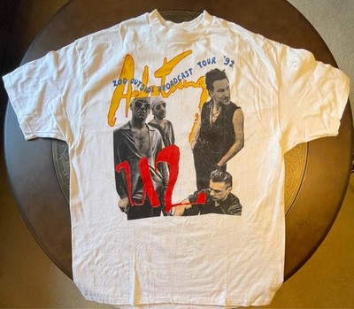 Vintage U2 1992 Achtung Baby, ZOO TV Outside Broadcast XXL T-Shirt - East Coast