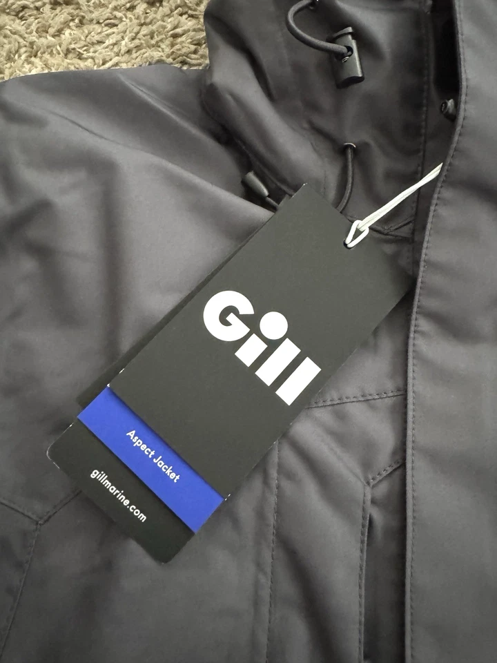 Gill Marine Fishing Aspect Jacket NWT Men's S Small Shadow Gray FG301J Full-Zip - Image 3 of 4