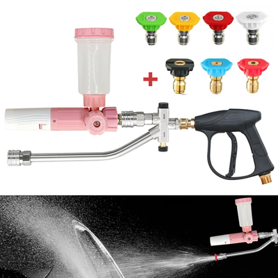 #ad #ad Pressure Washer Gun Car Foam Cannon with Dual Connector Double Tip Attachment $36.79