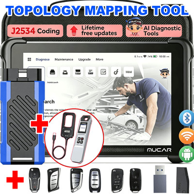 MUCAR 892BTPRO TPMS & Key Programmer Full Diagnostic Scanner Topology Map J2534
