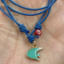 Dodo Pomellato Collana Ciondolo Pesce Oro Rosa Smalto Turchese Fuori Produzione 