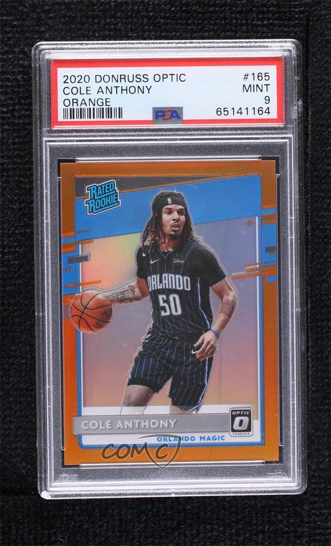 2020 Donruss Optic Rated Rookie Orange Prizm 42/199 Cole Anthony PSA 9 MINT 6zg