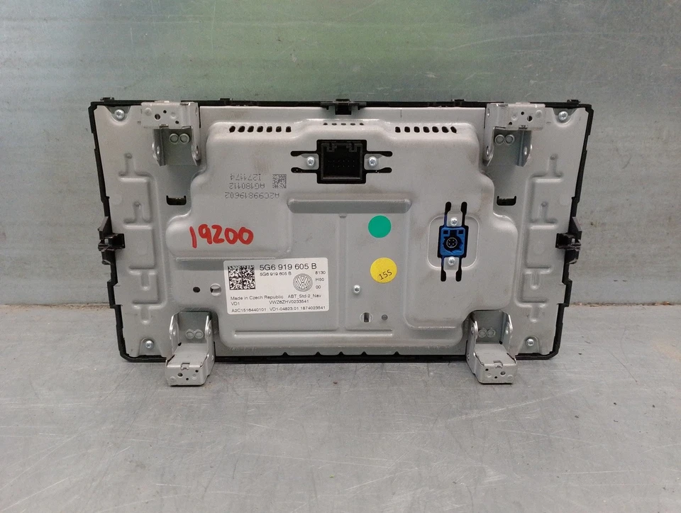 5G6919605B PANTALLA MULTIFUNCION / A2C1516440101 / 4863642 PARA VOLKSWAGEN GOLF - Imagen 2 de 4