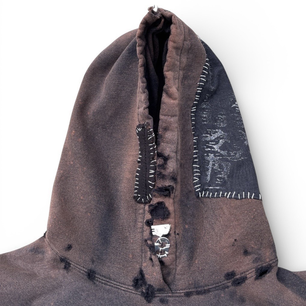 Vintage Reconstructed Distressed Patchwork Crust … - image 5