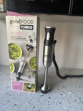 Tower 1000w Stainless Steel 5-in-1 Hand Blender Including Stand & 600ml Beaker