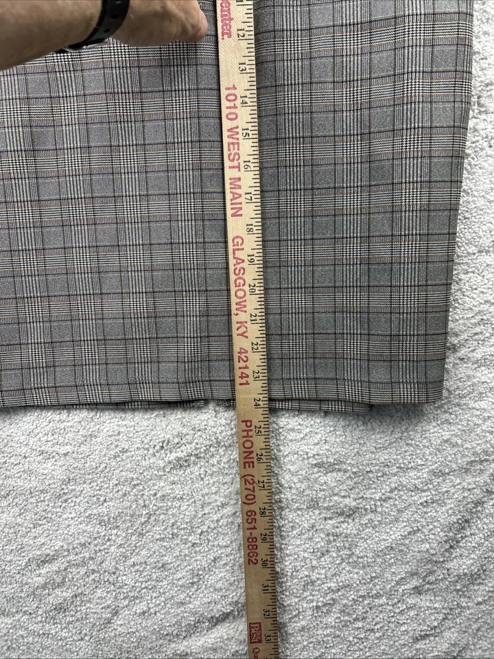 89th + Madison Dark Academia Preppy Old Money Marrón Falda Lápiz a Cuadros M Foto 3 de 4