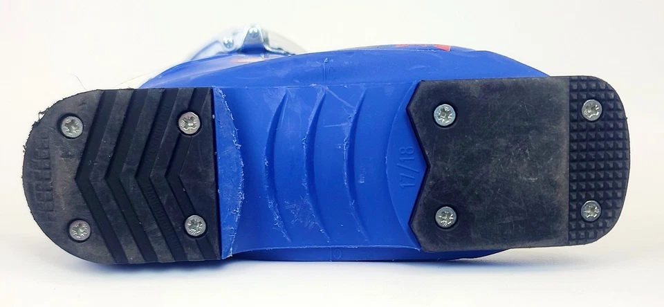 Botas de esquí Salomon usadas $100 para niños 1 hebilla azul tallas 9 11 Mondo 15 17 Foto 3 de 4