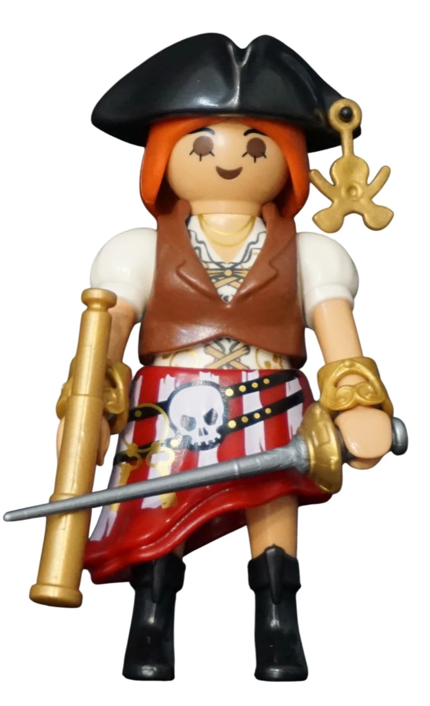 PLAYMOBIL FIGURA PIRATA BUCANERA CORSARIO Serie 30 NIÑA Nuevo!!! SOBRES 72140
