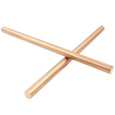 2Pcs Pure Copper Round Rod 10mm Dia 200mm Length Solid Copper Rod Bare Copper...