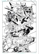 Avengers #29 pg 6 Splash Page Farid Karami Original Art