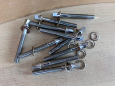 LOT of 10x 6mm 1.75" TENSION ROD Parts Snare Rack Floor Tom Drum Import Student