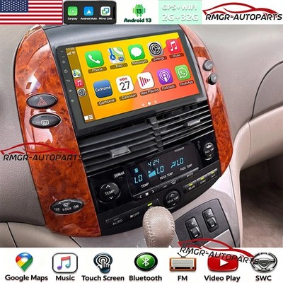 Android 13 Car Radio Stereo GPS Navi Apple CarPlay For Toyota Sienna 2004-2010