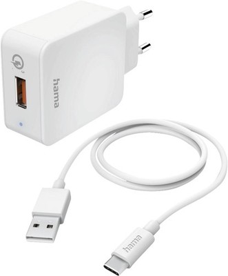 Hama 201626 Ladeset, USB-C,QC3.0, 19,5W Weiss