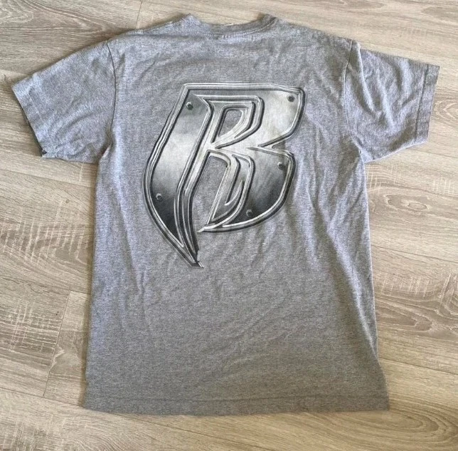 FW14 Supreme Ruff Ryders T Shirt Größe L DMX Heather Grau T Shirt Vintage