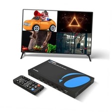 Quad Multi Viewer 4 in 1 Out by HDMI Switcher 4x1 Multiviewer - 1080p with VGA