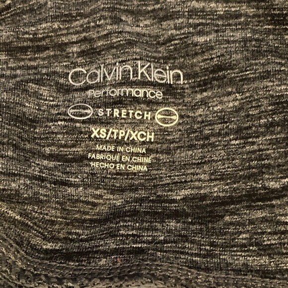 Calvin Klein Performance Woman's NWT Heather Grey High Waist Logo Leggings XS thumbnail 3