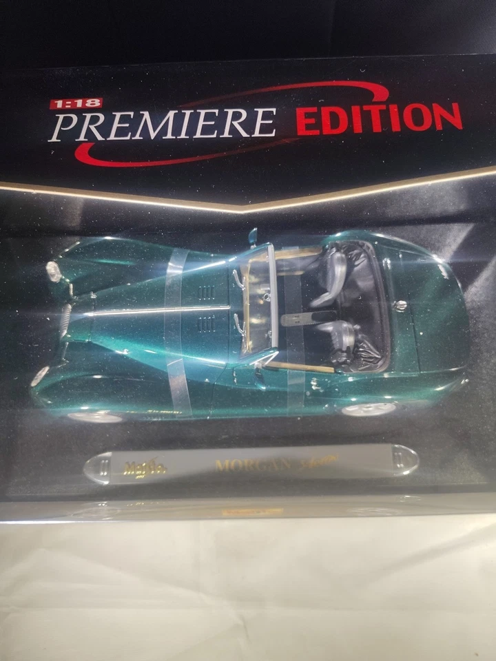 MORGAN AERO 8 - GREEN MAISTO PREMIERE EDITION 1:18 SCALE RARE RARE FIND NEW  - Image 2 of 2