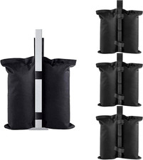 4 Pezzi Pesi Gazebo Tessuto Oxford 600D Zavorre Universali Sacchi Sabbia per Ten