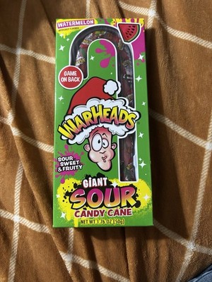 Warheads 7  High Watermelon Sour/Sweet & Fruity Giant Sour Candy Cane 1.76oz-NEW