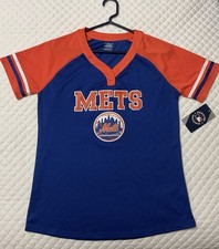 New York Mets Shirt Girls Sz 14/16 New Free Shipping