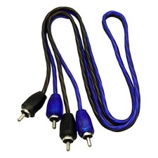 2X JCPower RCA3 Car Audio 2 Channel Stereo 3 Foot Twisted Pair RCA Cable (2 set)