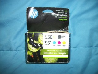 Genuine HP ink 950XL 951 4pk ink cartridges new distressed box