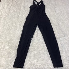 Kyodan Women  s Ribbed V-Neck Jumpsuit black size XS