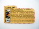 GI Joe Deep Six File Card Vintage Action Figure Accessory Part 1984