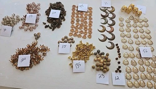 620 Filagree Jewelry Making Pieces Brass Gold Copper