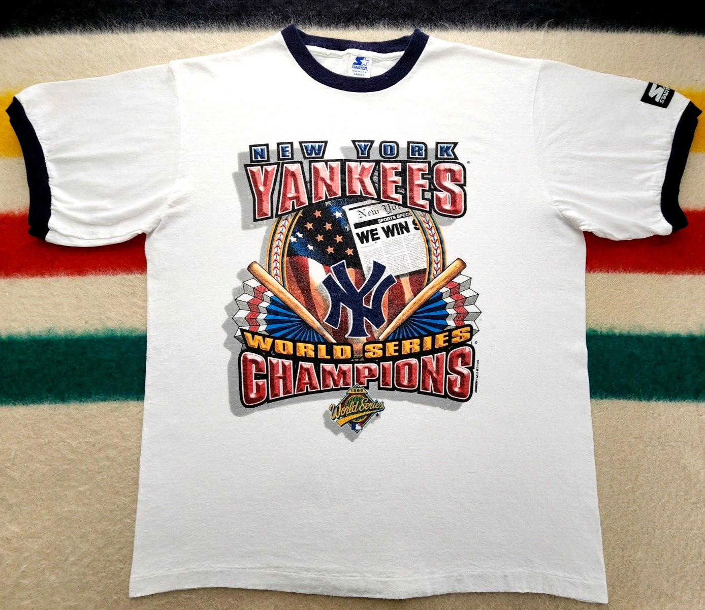 ALTRA T shirt vintage NEW YORK YANKEES 1996 World Series L