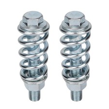2pcs Exhaust Bolt and Spring, M10 Automotive Exhaust Spring Screws with Nuts Pip