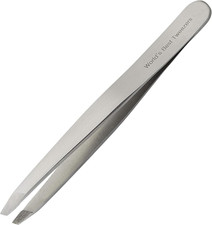 WBT Diamond Tip Tweezer- Grabs Hair from the Root, Diamond Coated Slant Tips Pre