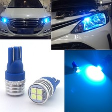 2pcs Super Bright Ice Blue 168 W5w Led Position Parking City Light Bulb 194 2825