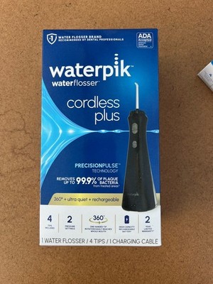 Waterpik Cordless Plus Water Flosser Rechargeable WP-462 BLACK NEW in box unopen