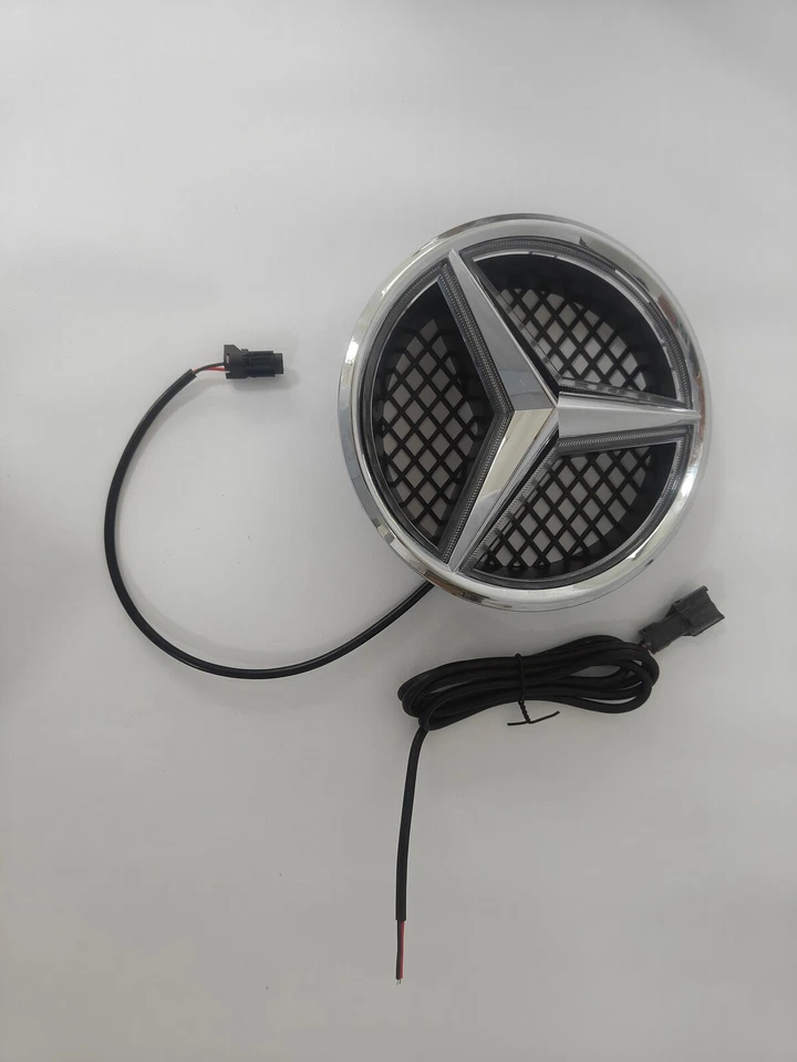 Fit for Illuminated Logo Star Badge Car Front Grille LED Emblem Fit Benz - Image 4 of 4
