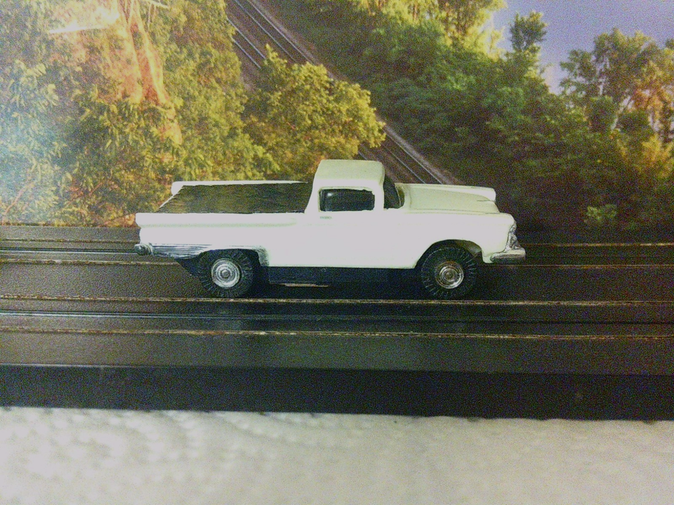 Custom 59 Ford Ranchero in white for T-jet slot car chassis Body Only ...